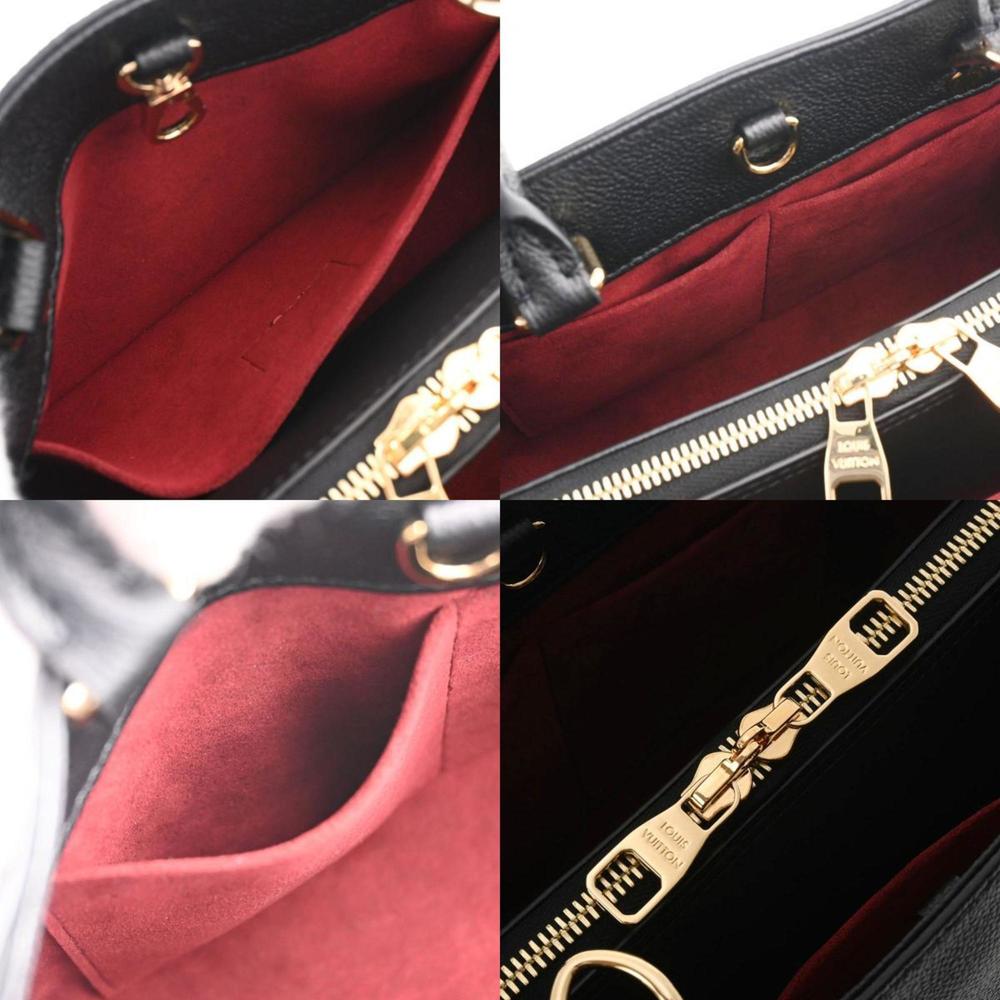 LOUIS VUITTON Louis Vuitton Monogram Emplant Montaigne BB Noir Beige M45489 W... - Picture 11 of 12